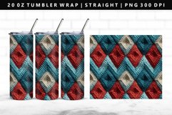 Knitted 20oz Tumbler Wrap | Sublimation PNG Design Product Image 1