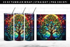 Tree 20oz Tumbler Wrap | Sublimation PNG Design Product Image 1