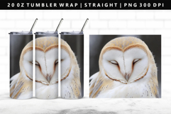 Owl 20oz Tumbler Wrap | Sublimation PNG Design Product Image 1