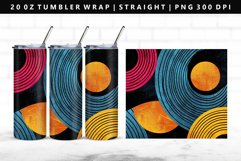 Retro Pop Art 20oz Tumbler Wrap | Sublimation PNG Design Product Image 1