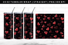 Heart 20oz Tumbler Wrap | Sublimation PNG Design Product Image 1
