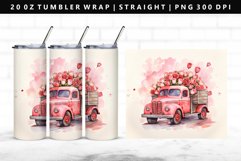 Truck 20oz Tumbler Wrap | Sublimation PNG Design Product Image 1