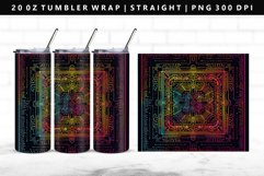 Mandala 20oz Tumbler Wrap | Sublimation PNG Design Product Image 1