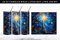 Celestial 20oz Tumbler Wrap | Sublimation PNG Design Product Image 1