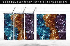 Sequin 20oz Tumbler Wrap | Sublimation PNG Design Product Image 1