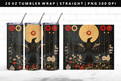 Hanafuda 20oz Tumbler Wrap | Sublimation PNG Design Product Image 1