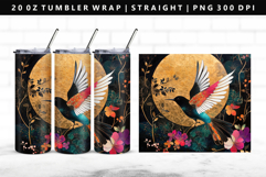 Hanafuda 20oz Tumbler Wrap | Sublimation PNG Design Product Image 1