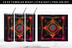 Mandala 20oz Tumbler Wrap | Sublimation PNG Design Product Image 1