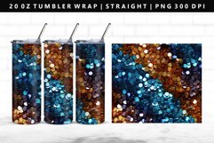 Sequin 20oz Tumbler Wrap | Sublimation PNG Design Product Image 1