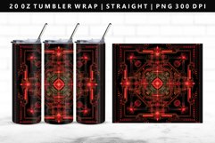 Mandala 20oz Tumbler Wrap | Sublimation PNG Design Product Image 1