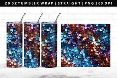 Sequin 20oz Tumbler Wrap | Sublimation PNG Design Product Image 1