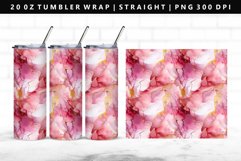 Alcohol Ink 20oz Tumbler Wrap | Sublimation PNG Design Product Image 1