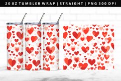 Heart 20oz Tumbler Wrap | Sublimation PNG Design Product Image 1