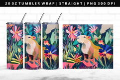 Capybara 20oz Tumbler Wrap | Sublimation PNG Design Product Image 1