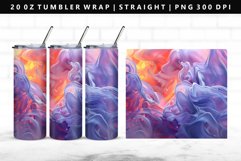 Organic Form 20oz Tumbler Wrap | Sublimation PNG Design Product Image 1