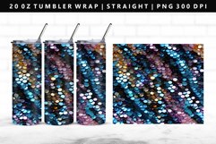 Sequin 20oz Tumbler Wrap | Sublimation PNG Design Product Image 1