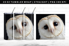 Owl 20oz Tumbler Wrap | Sublimation PNG Design Product Image 1