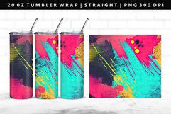 Retro Pop Art 20oz Tumbler Wrap | Sublimation PNG Design Product Image 1