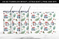 Christmas 20oz Tumbler Wrap | Sublimation PNG Design Product Image 1