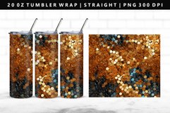 Sequin 20oz Tumbler Wrap | Sublimation PNG Design Product Image 1