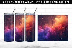 Rainbow 20oz Tumbler Wrap | Sublimation PNG Design Product Image 1