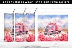 Truck 20oz Tumbler Wrap | Sublimation PNG Design Product Image 1