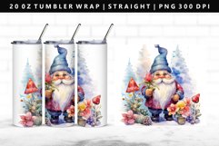 Gnome 20oz Tumbler Wrap | Sublimation PNG Design Product Image 1