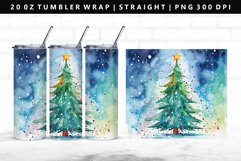 Watercolor 20oz Tumbler Wrap | Sublimation PNG Design Product Image 1