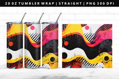 Retro Pop Art 20oz Tumbler Wrap | Sublimation PNG Design Product Image 1