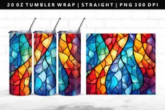Stained Glass 20oz Tumbler Wrap | Sublimation PNG Design Product Image 1