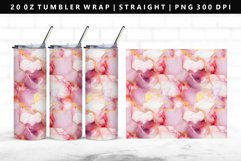 Alcohol Ink 20oz Tumbler Wrap | Sublimation PNG Design Product Image 1