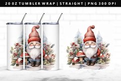 Gnome 20oz Tumbler Wrap | Sublimation PNG Design Product Image 1