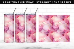Alcohol Ink 20oz Tumbler Wrap | Sublimation PNG Design Product Image 1