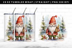Gnome 20oz Tumbler Wrap | Sublimation PNG Design Product Image 1