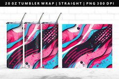 Retro Pop Art 20oz Tumbler Wrap | Sublimation PNG Design Product Image 1