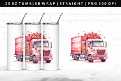 Truck 20oz Tumbler Wrap | Sublimation PNG Design Product Image 1