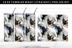 Alcohol Ink 20oz Tumbler Wrap | Sublimation PNG Design Product Image 1