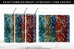 Sequin 20oz Tumbler Wrap | Sublimation PNG Design Product Image 1