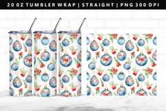 Christmas 20oz Tumbler Wrap | Sublimation PNG Design Product Image 1