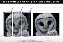 Owl 20oz Tumbler Wrap | Sublimation PNG Design Product Image 1