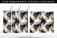 Alcohol Ink 20oz Tumbler Wrap | Sublimation PNG Design Product Image 1