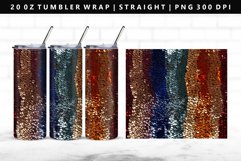 Sequin 20oz Tumbler Wrap | Sublimation PNG Design Product Image 1