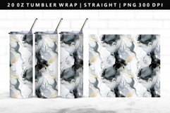 Alcohol Ink 20oz Tumbler Wrap | Sublimation PNG Design Product Image 1