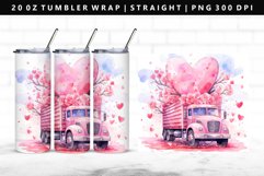 Truck 20oz Tumbler Wrap | Sublimation PNG Design Product Image 1