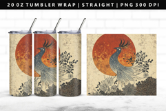 Hanafuda 20oz Tumbler Wrap | Sublimation PNG Design Product Image 1