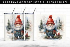 Gnome 20oz Tumbler Wrap | Sublimation PNG Design Product Image 1