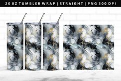 Alcohol Ink 20oz Tumbler Wrap | Sublimation PNG Design Product Image 1