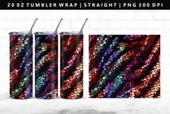 Sequin 20oz Tumbler Wrap | Sublimation PNG Design Product Image 1