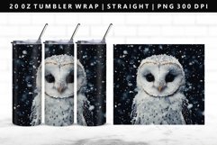 Owl 20oz Tumbler Wrap | Sublimation PNG Design Product Image 1