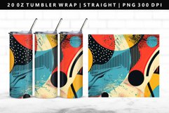 Retro Pop Art 20oz Tumbler Wrap | Sublimation PNG Design Product Image 1